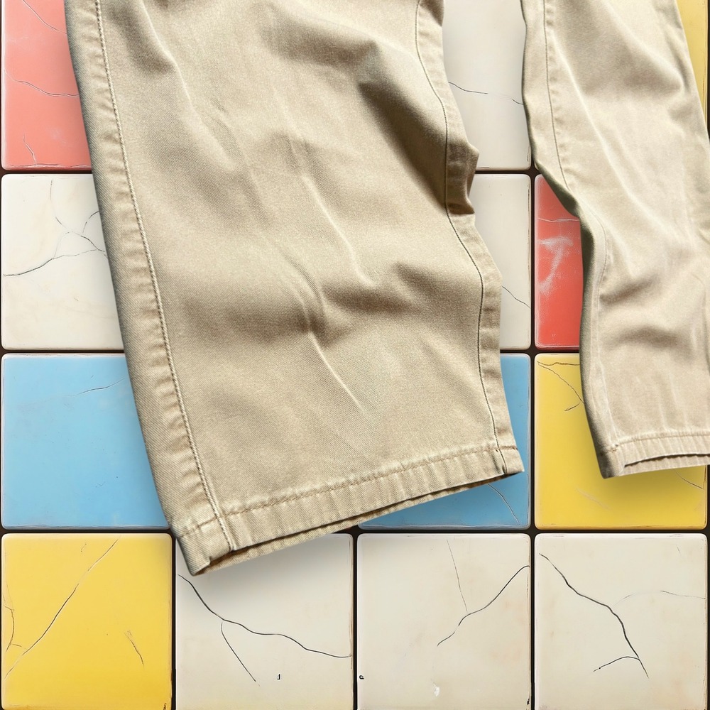 Peter Millar Golf Performance Pants Y2K Men 36 X 27 Beige Khaki Cotton Trousers - Picture 8 of 13